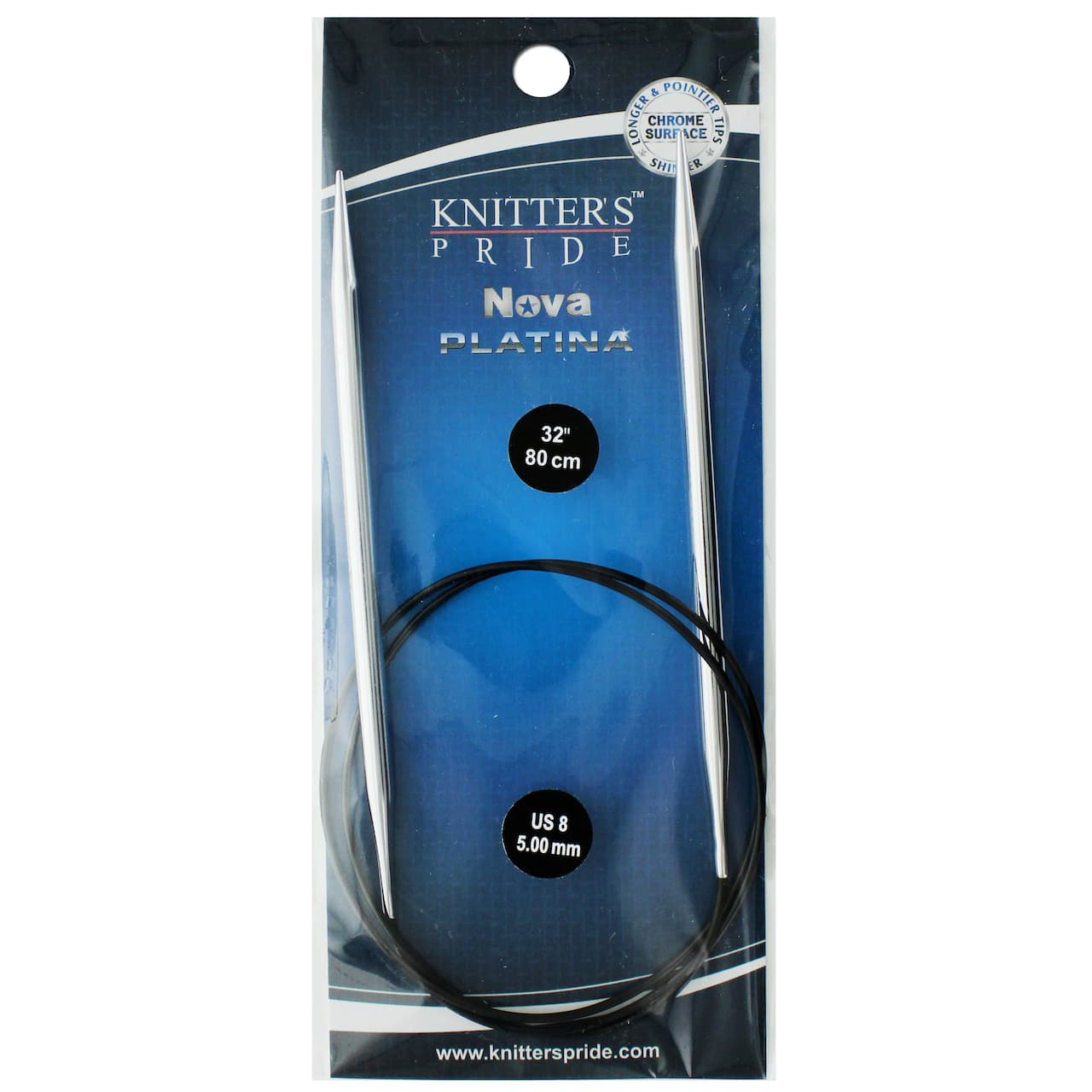 Knitter's Pride™ Nova Platina 32 Circular Knitting Needles, Size 8